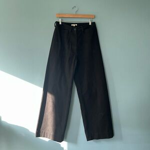 Ali Golden Black Wide-Leg Pants